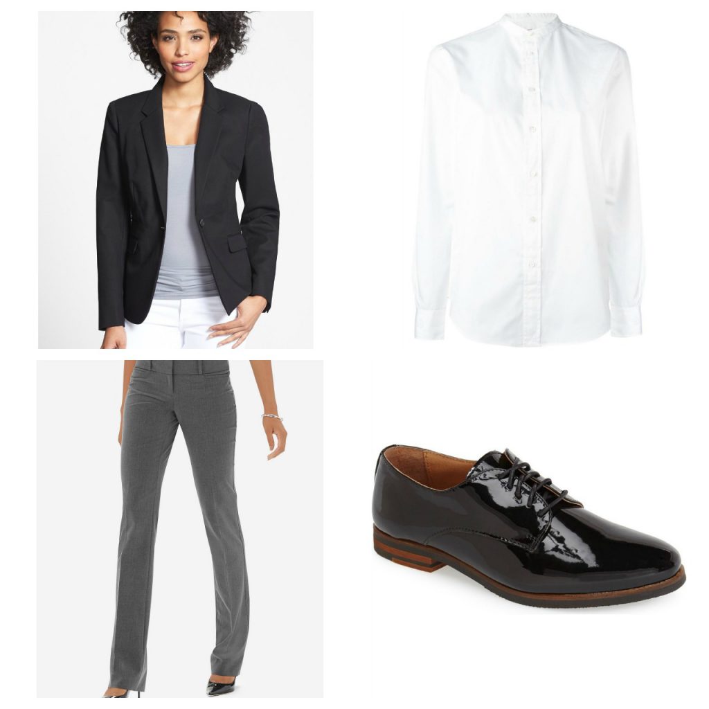 androgynous work clothes