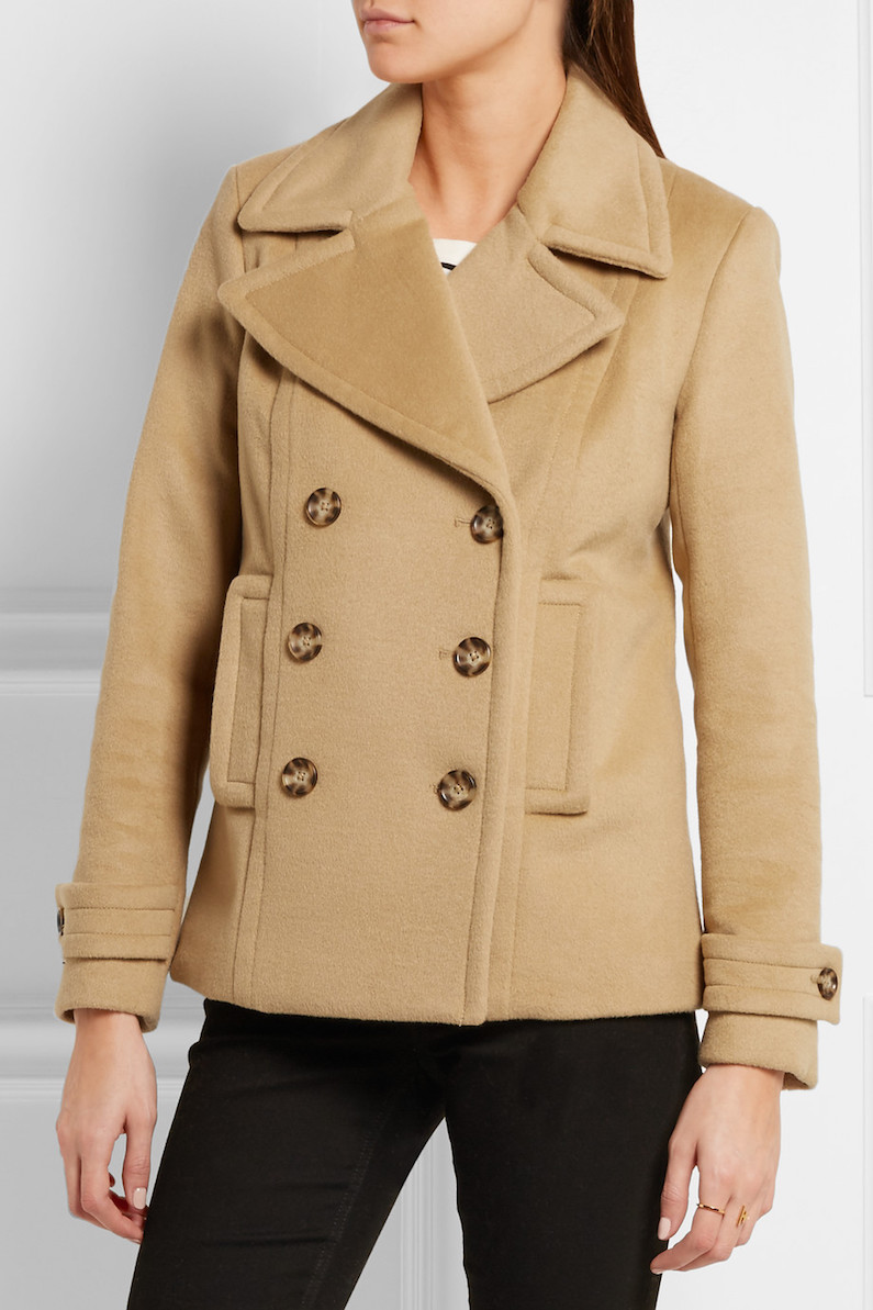 MICHAEL KORS Double-breasted wool-blend peacoat