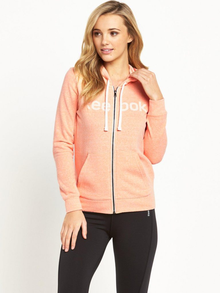 Reebok Elements Full Zip Logo Hoodie 