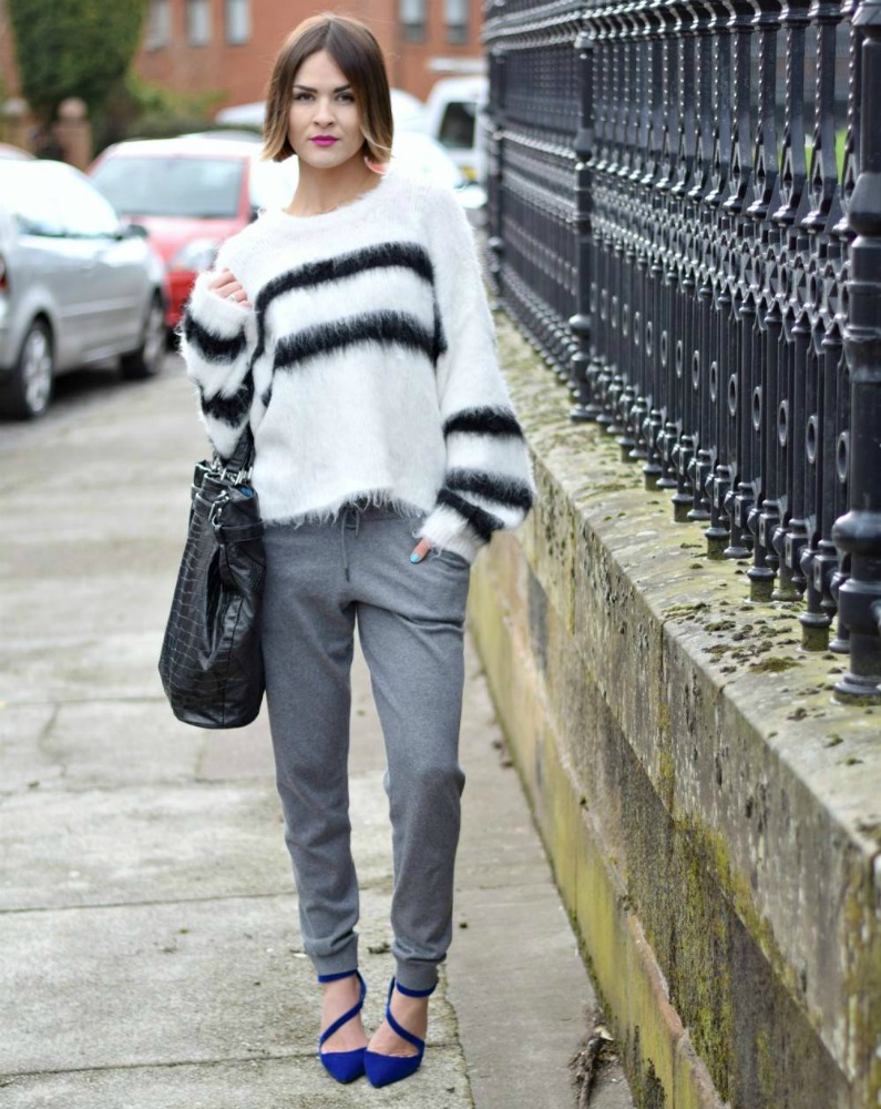 16 Different Ways to Wear Sweatpants With Heels - Pinkfo