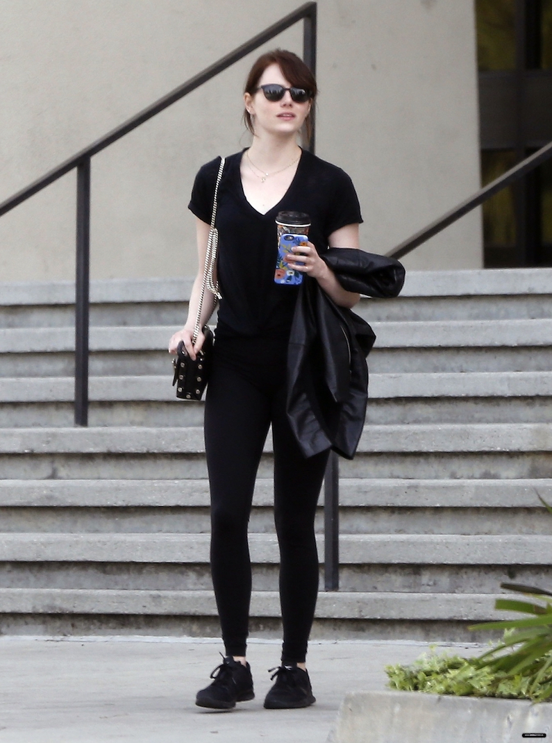 emma stone athleisure