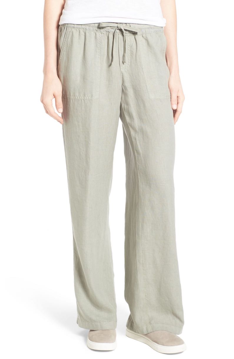 Caslon® Drawstring Linen Pants