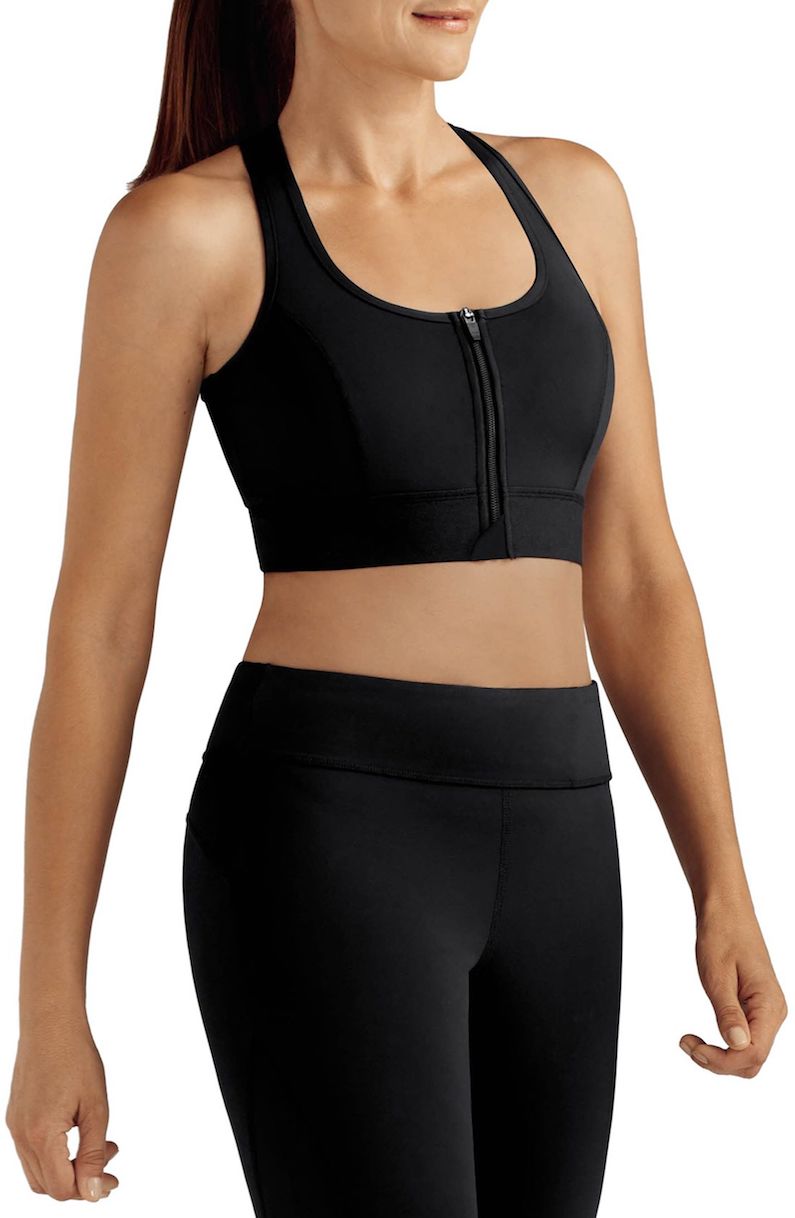 athleisure AMOENA Front Zip Sports Bra