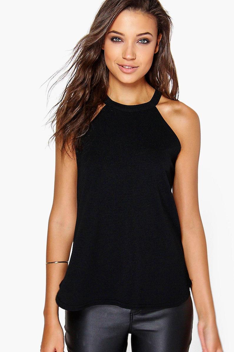 TALL VERITY HIGH NECK STRAP TOP