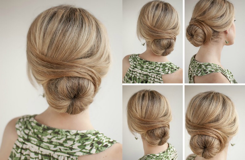 4 Super Easy Hairstyles For Work With A Donut Bun Pinkfo