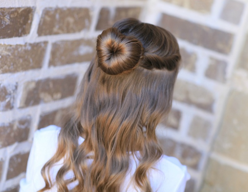 how to make hair bun with donut