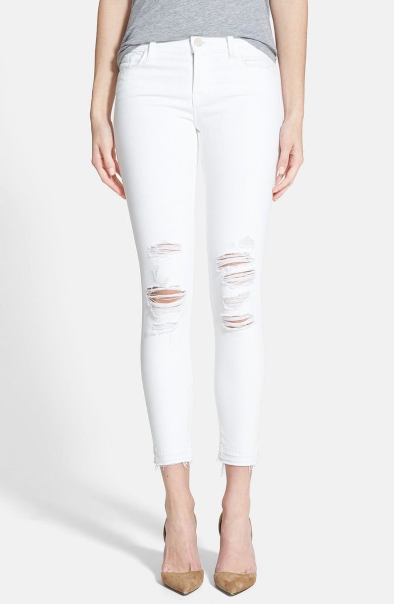 Low Rise Crop Jeans J BRAND