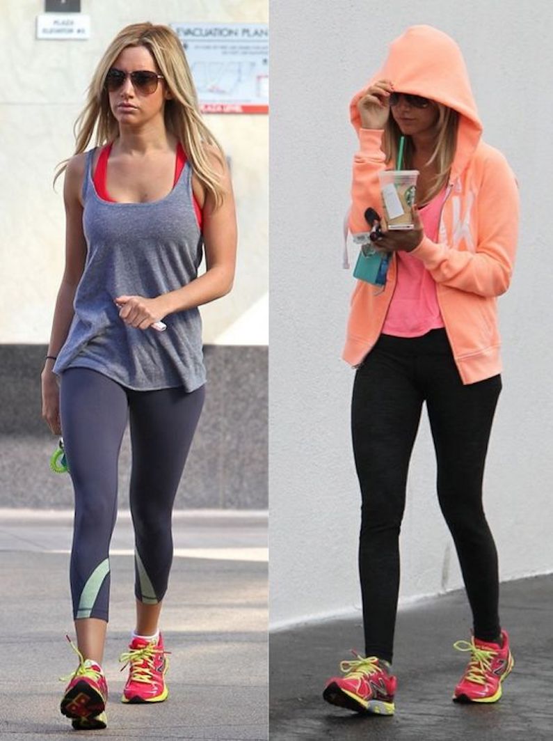 athleisure celebrities gym clothes