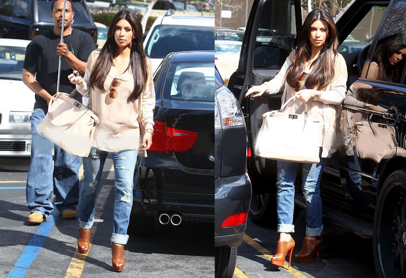 Kim Kardashian ankle boots